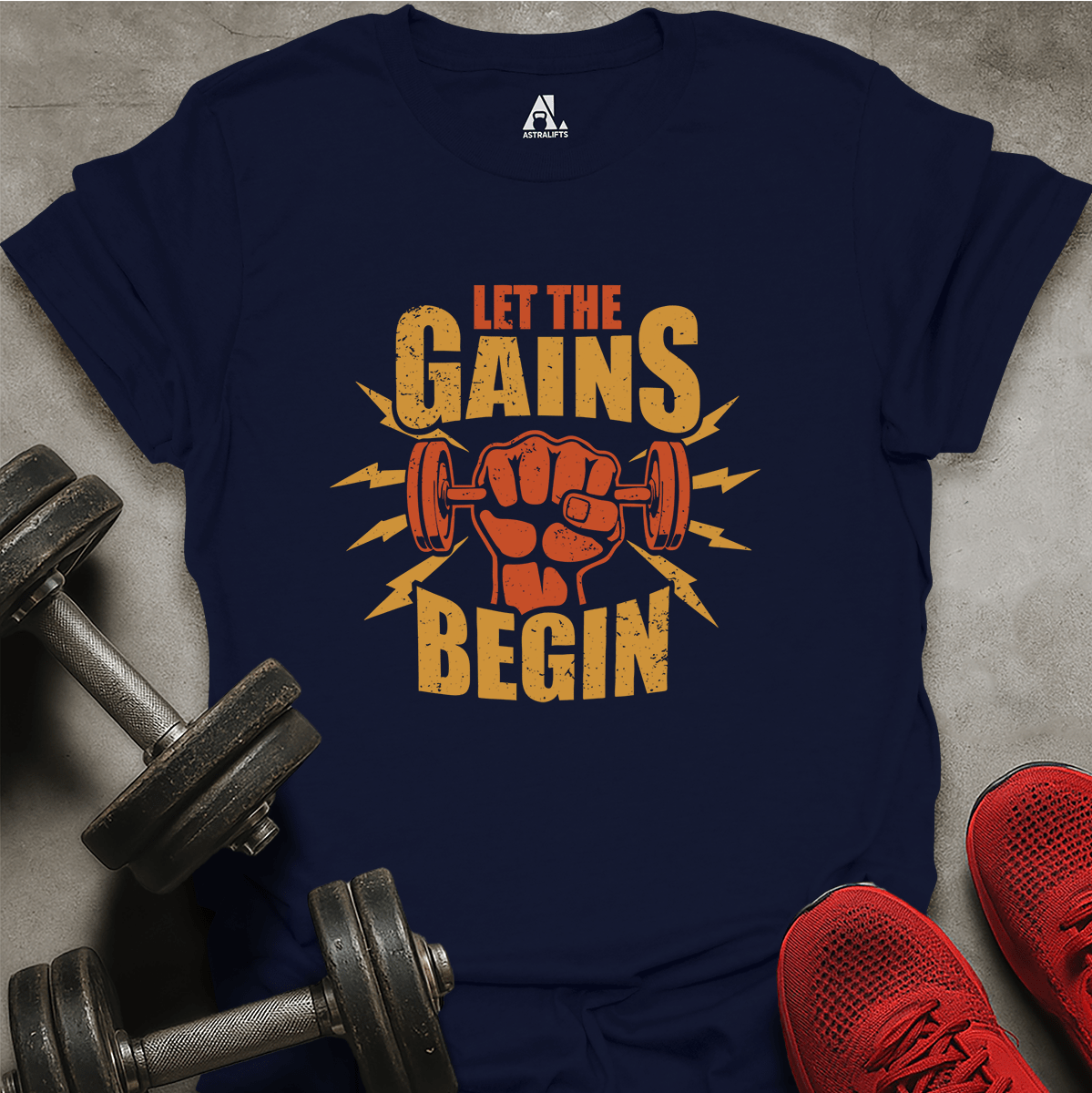 The Gains Begin T-Shirt