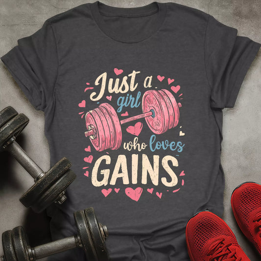 Girl Who Loves Gains T-Shirt
