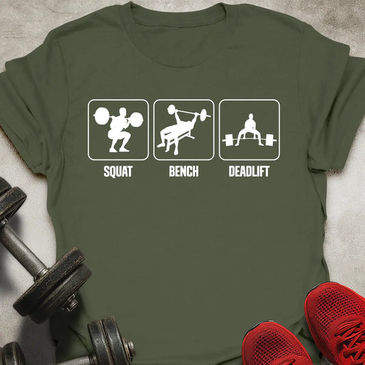 Squat Bench Deadlift T-Shirt
