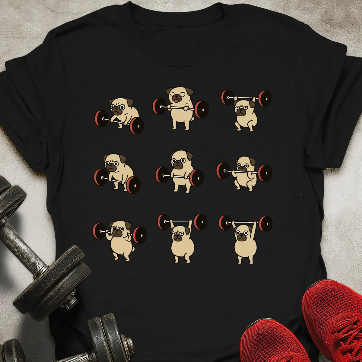 Pug Lifting T-Shirt