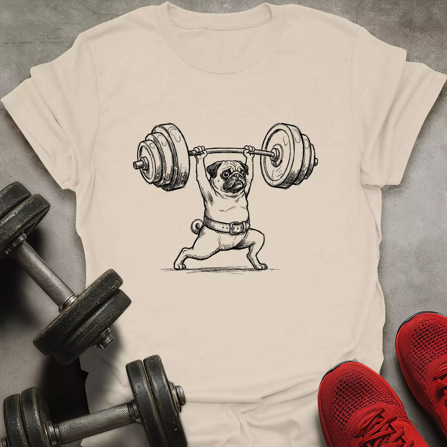 Pug Split T-Shirt