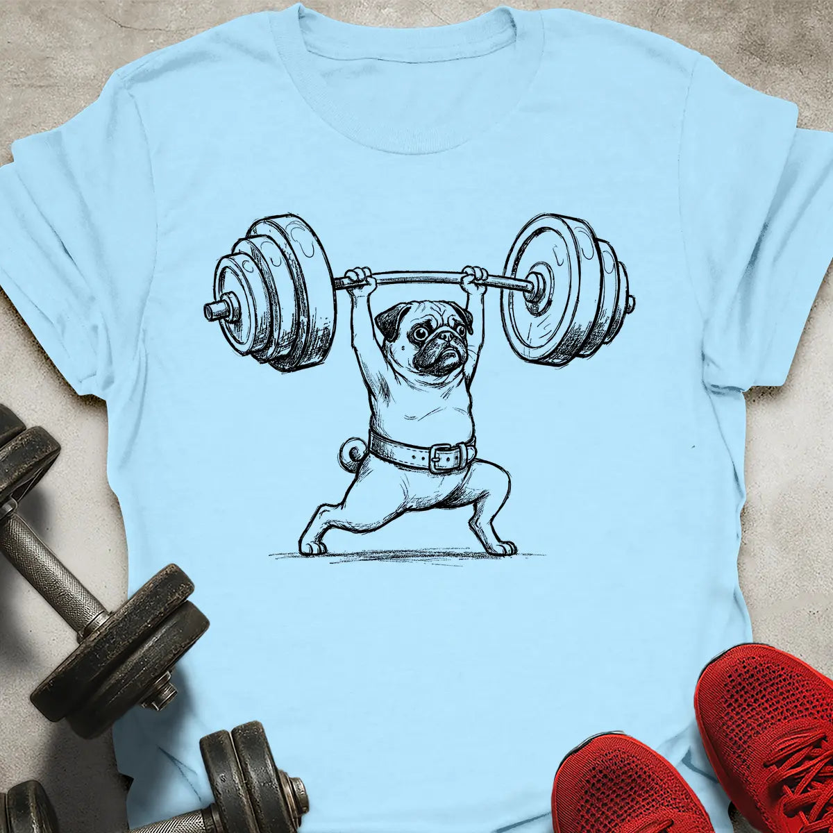 Pug Split T-Shirt