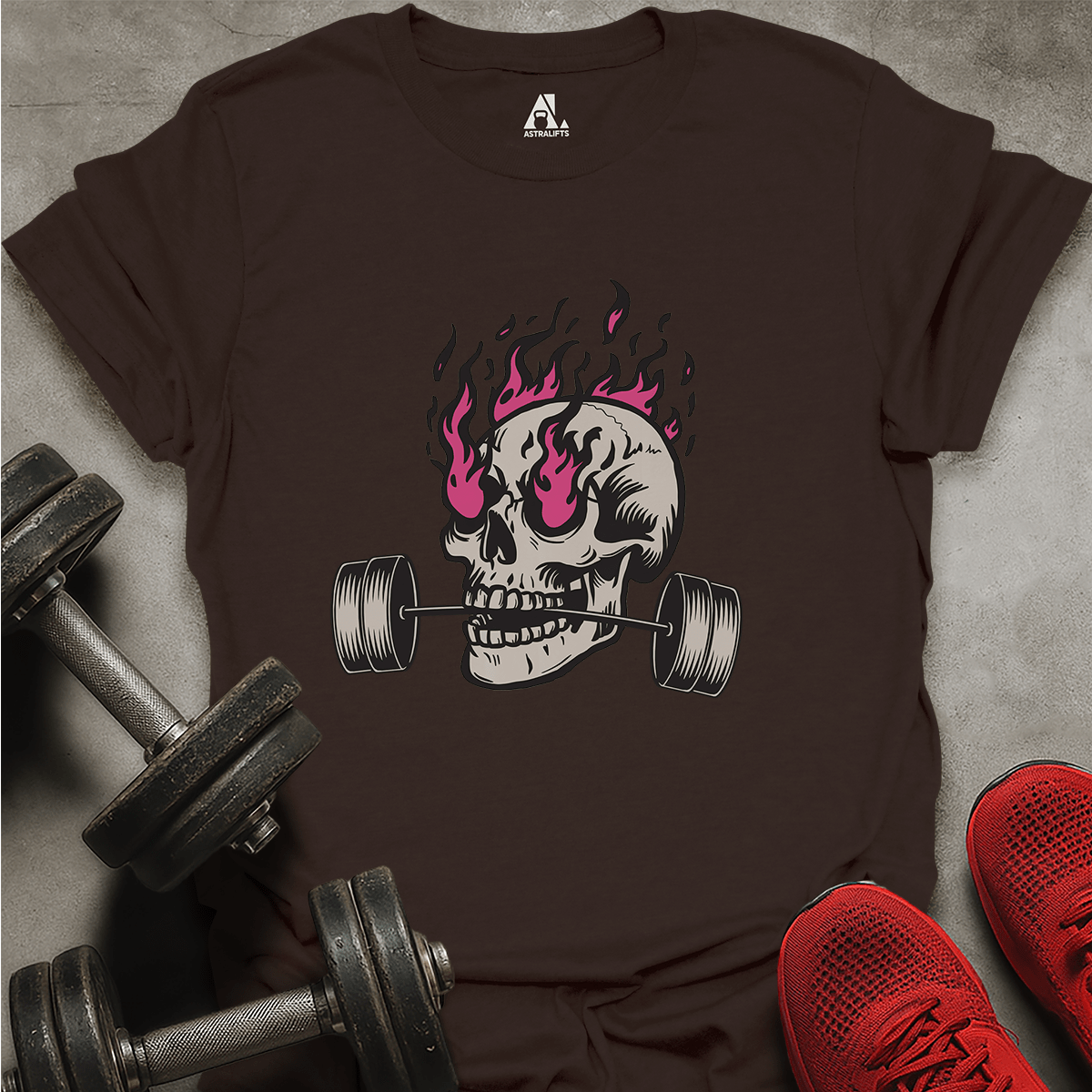 Skull On Fire T-Shirt