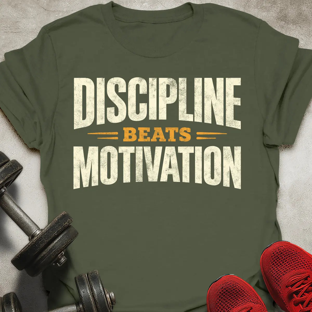 Discipline Beats Motivation T-Shirt