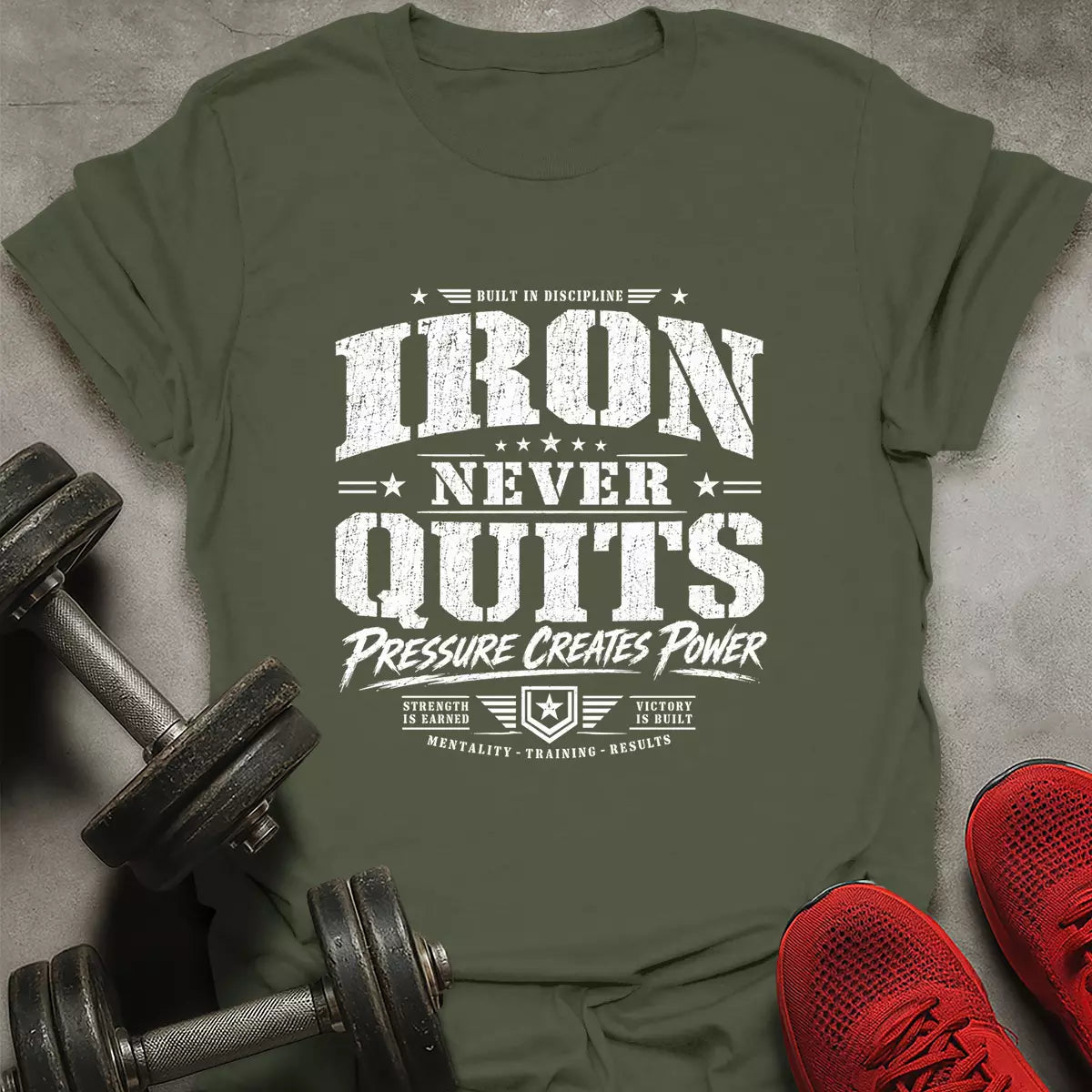 Iron Never Quits T-Shirt