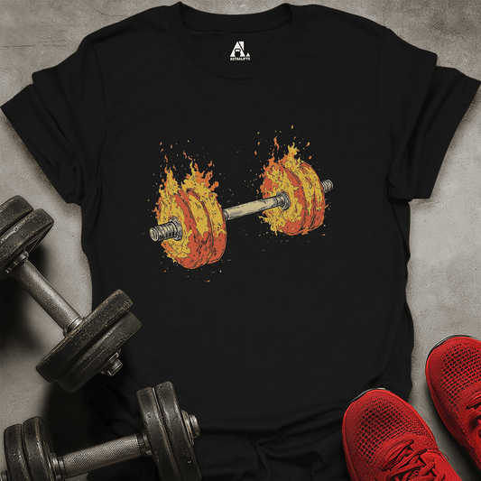 Fire Dumbbell T-Shirt