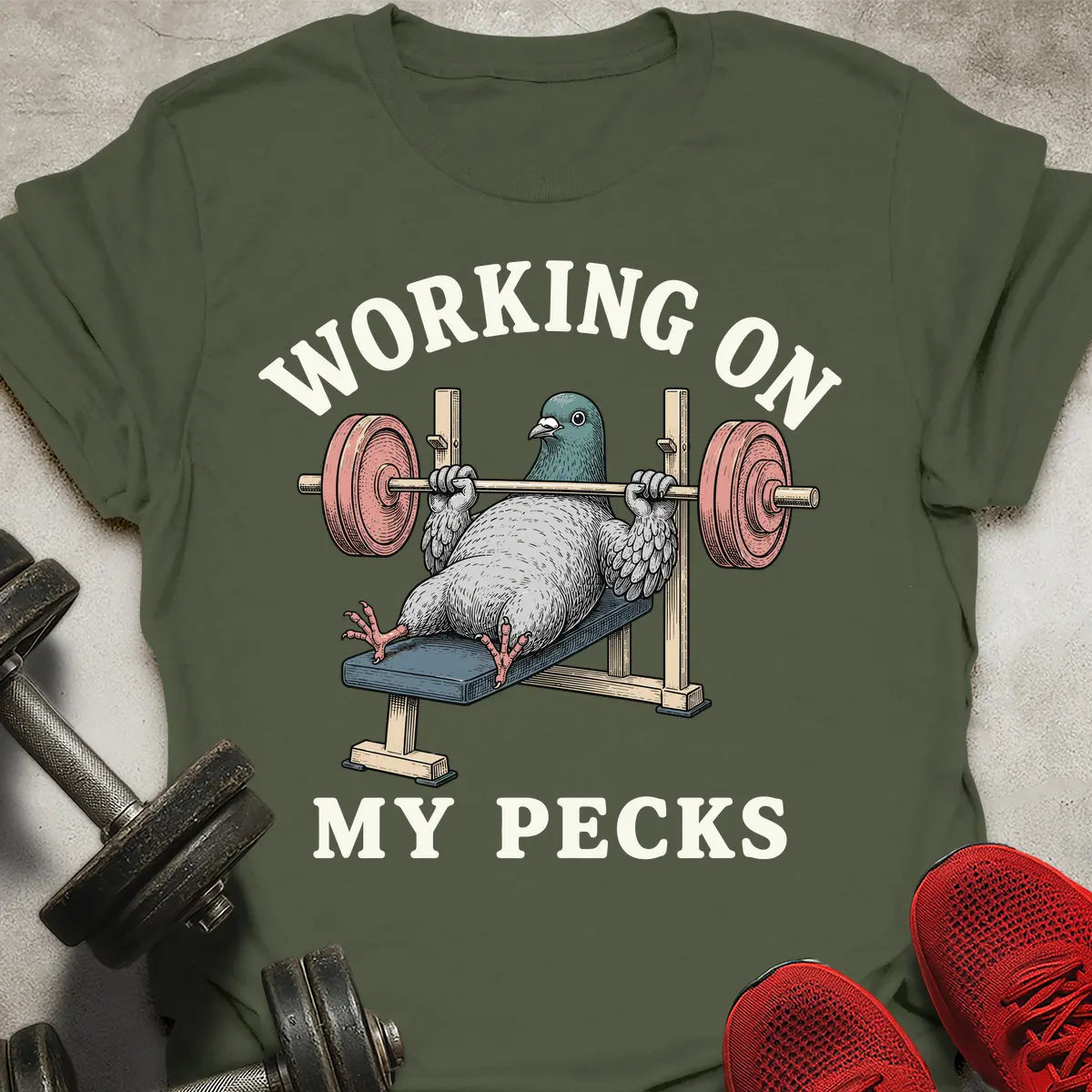 Gym Pigeon T-Shirt