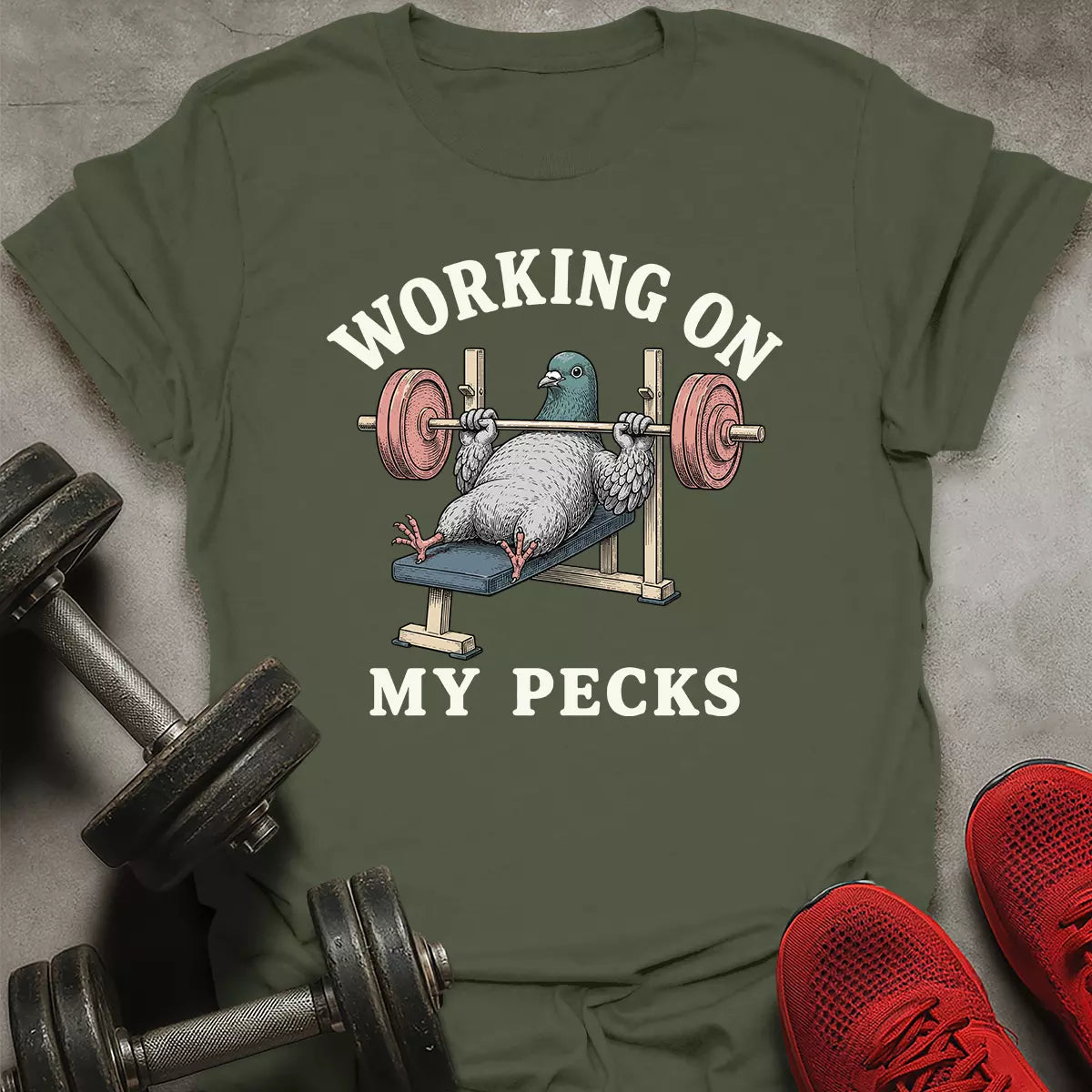 Gym Pigeon T-Shirt