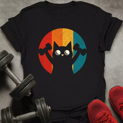 Retro Iron Cat T-Shirt