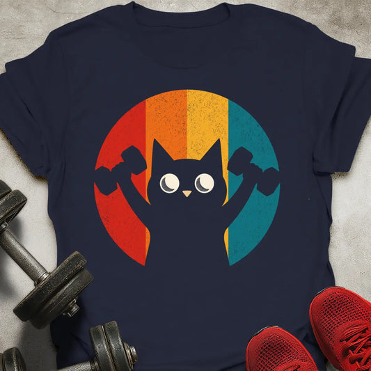 Retro Iron Cat T-Shirt