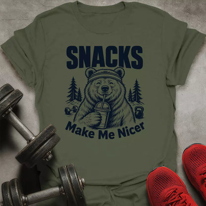 Snacks Made Me Nicer T-Shirt