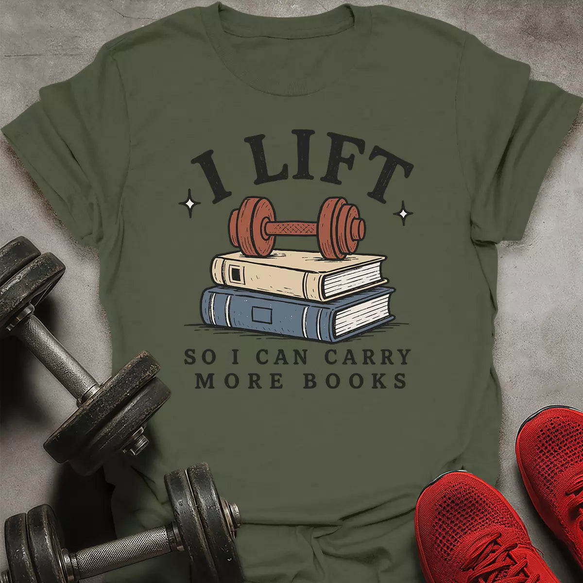 Lift More Books T-Shirt