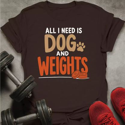 Dog and Weights T-Shirt