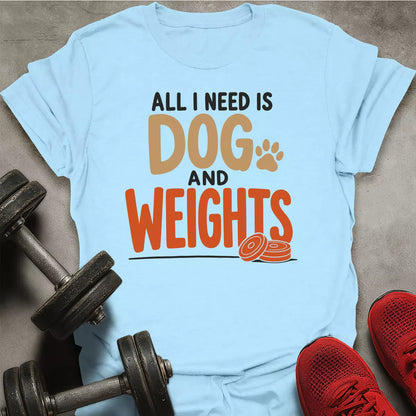 Dog and Weights T-Shirt