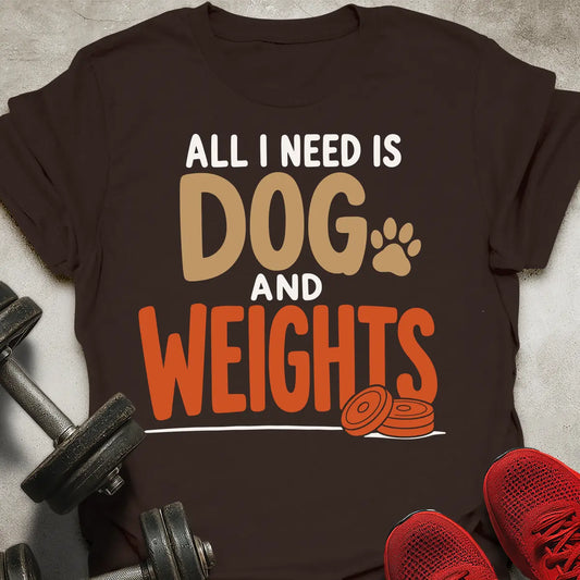 Dog and Weights T-Shirt