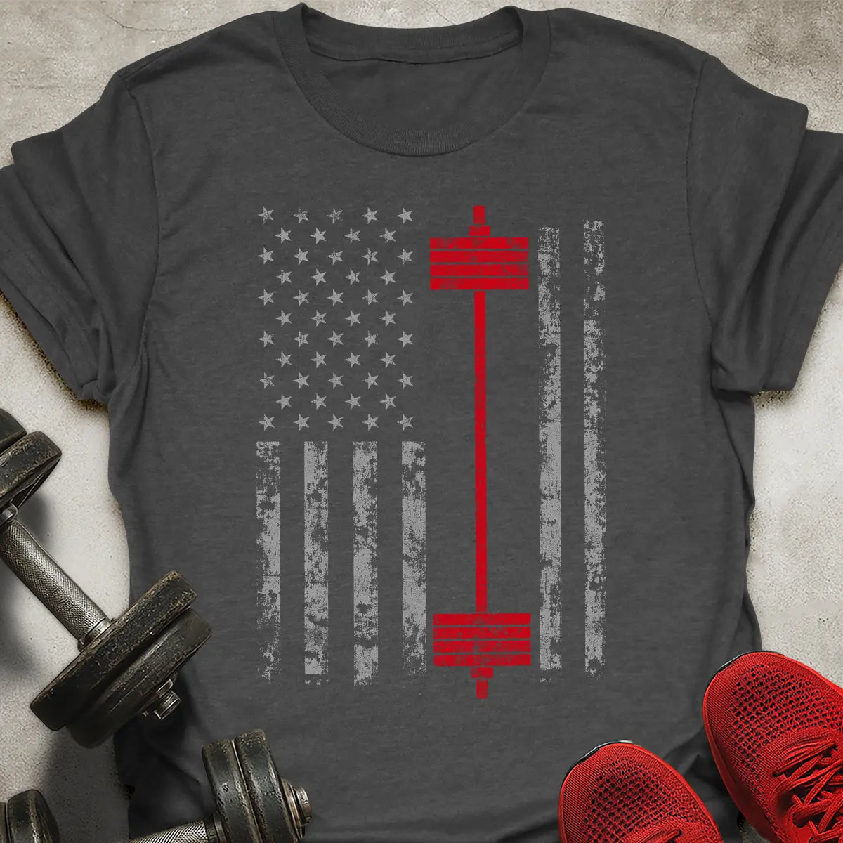 USA Barbell Flag T-Shirt