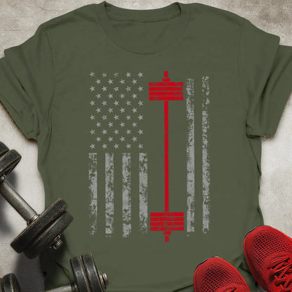 USA Barbell Flag T-Shirt