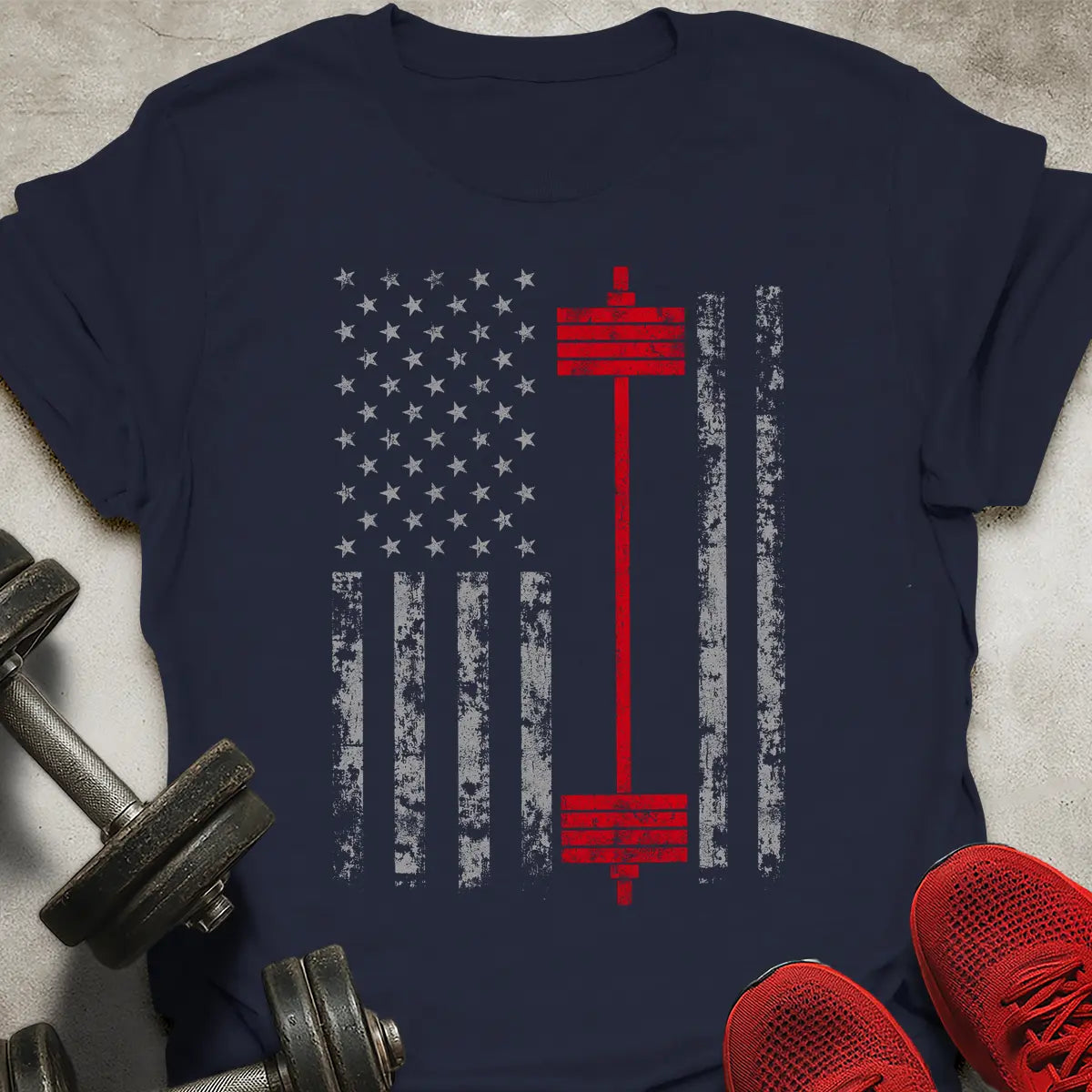 USA Barbell Flag T-Shirt