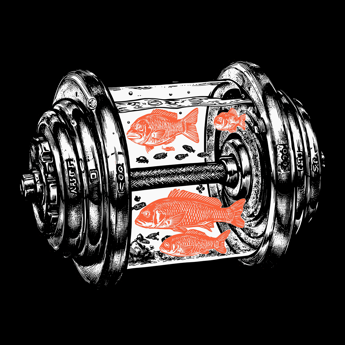 Dumbbell Aquarium T-Shirt