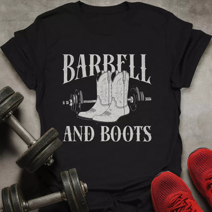 Barbell And Boots T-Shirt - AstraLifts