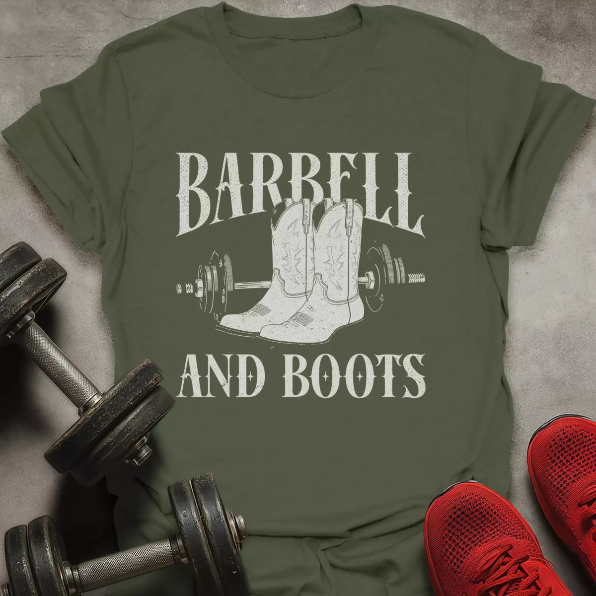 Barbell And Boots T-Shirt - AstraLifts