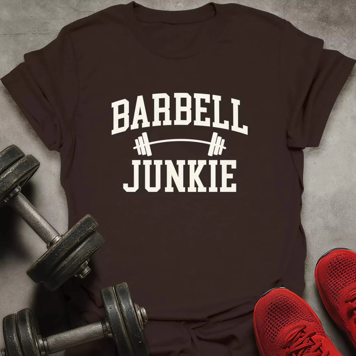 Barbell Junkie T-Shirt - AstraLifts