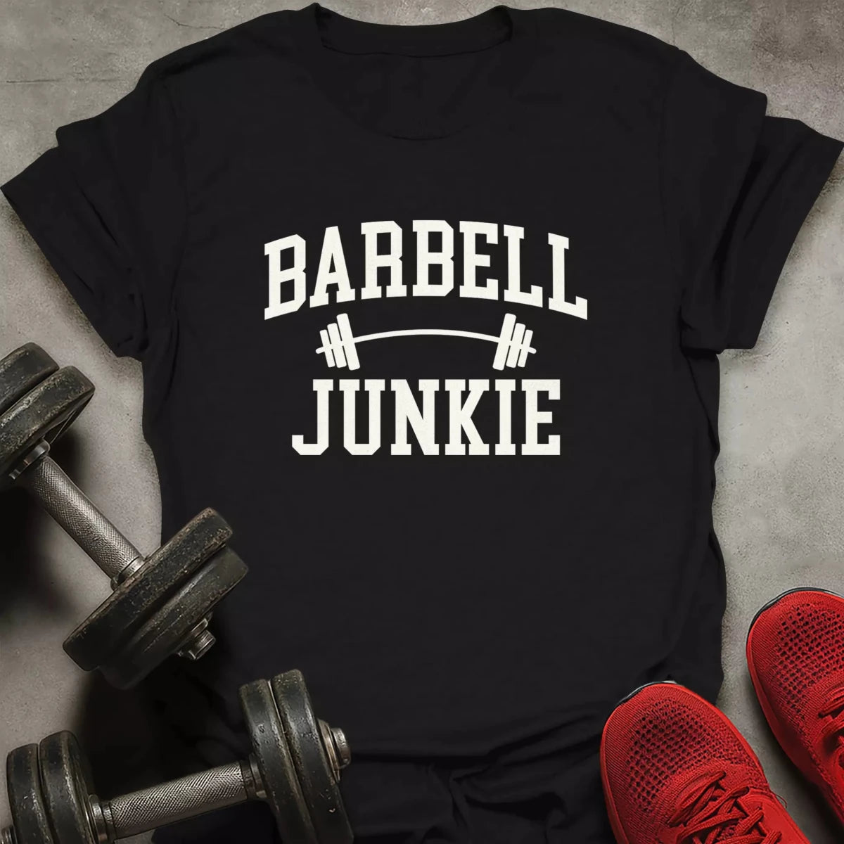 Barbell Junkie T-Shirt - AstraLifts