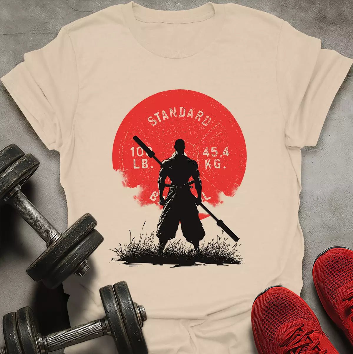 Barbell Samurai T-Shirt - AstraLifts