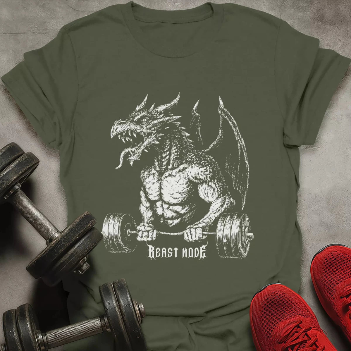 Beast Mode Dragon T-Shirt - AstraLifts