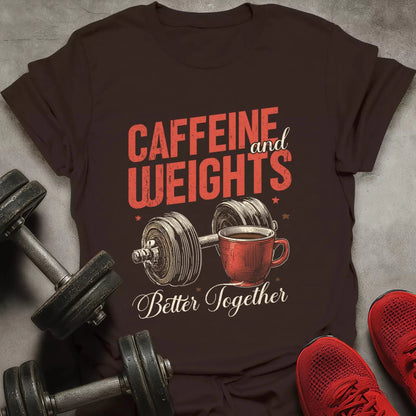 Caffeine And Weights T-Shirt - AstraLifts