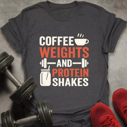 Coffee Weights Shakes T-Shirt - AstraLifts