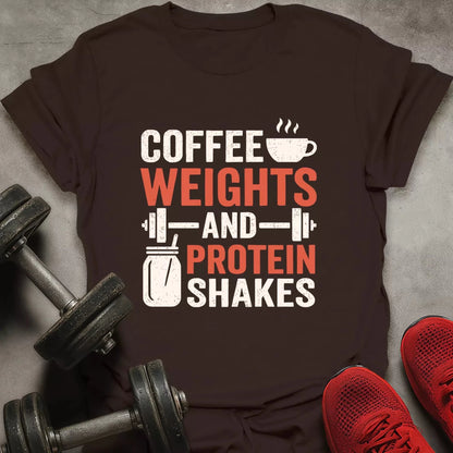 Coffee Weights Shakes T-Shirt - AstraLifts