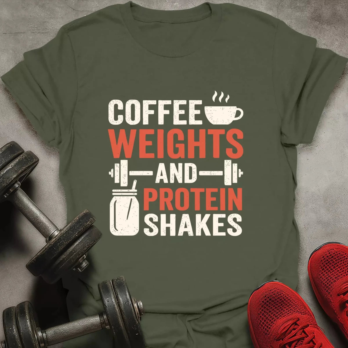 Coffee Weights Shakes T-Shirt - AstraLifts