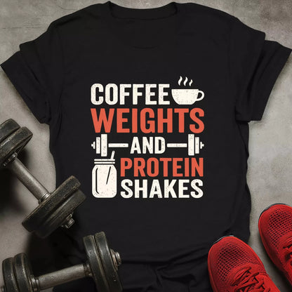Coffee Weights Shakes T-Shirt - AstraLifts