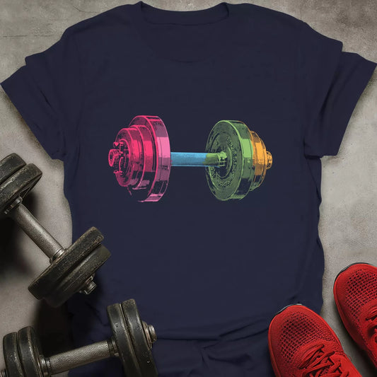 Colorful Dumbbell T-Shirt - AstraLifts