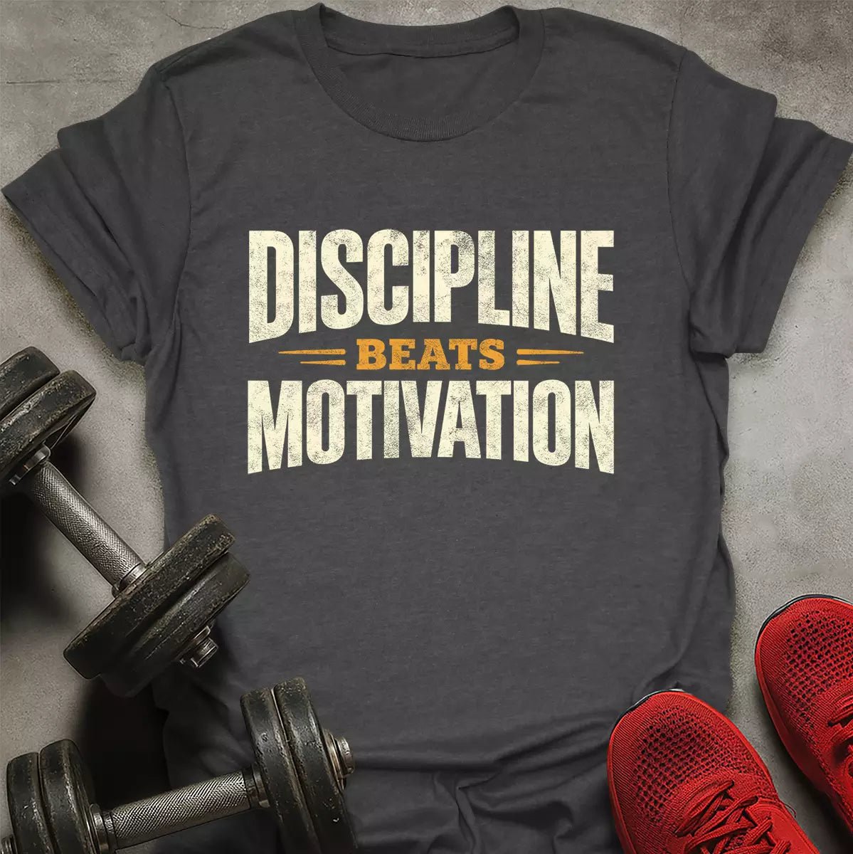 Discipline Beats Motivation T-Shirt - AstraLifts