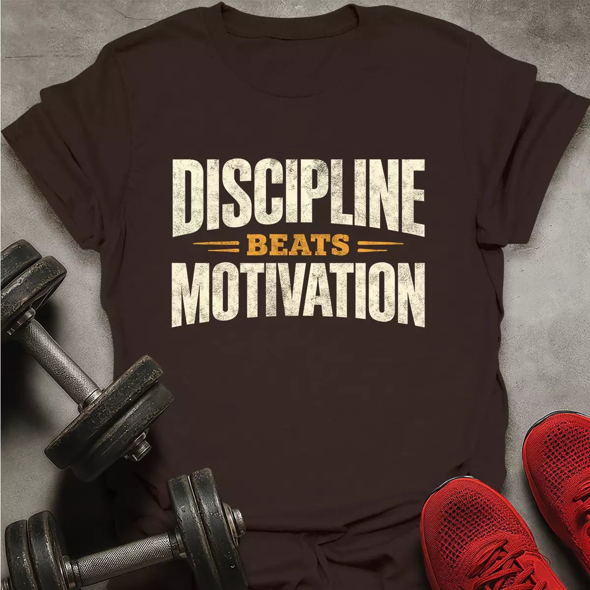 Discipline Beats Motivation T-Shirt - AstraLifts