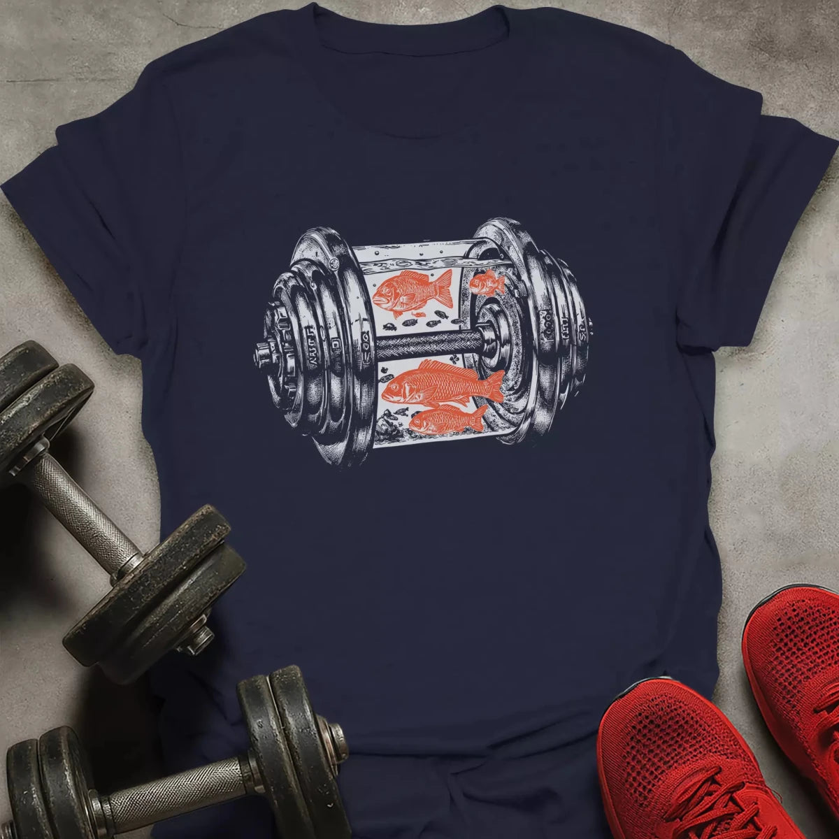 Dumbbell Aquarium T-Shirt - AstraLifts