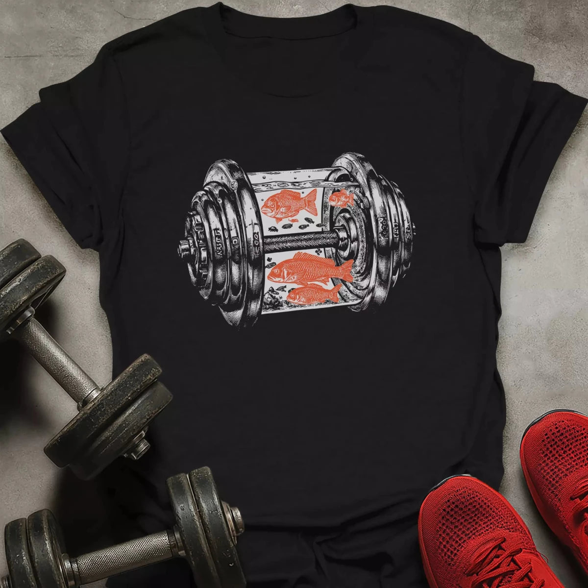 Dumbbell Aquarium T-Shirt - AstraLifts