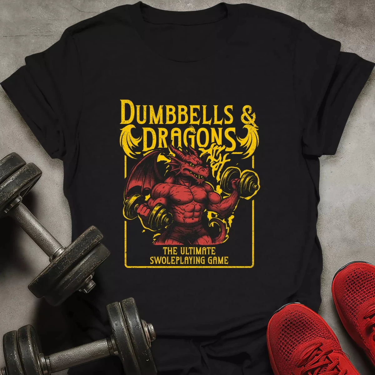 Dumbbells and Dragons T-Shirt - AstraLifts