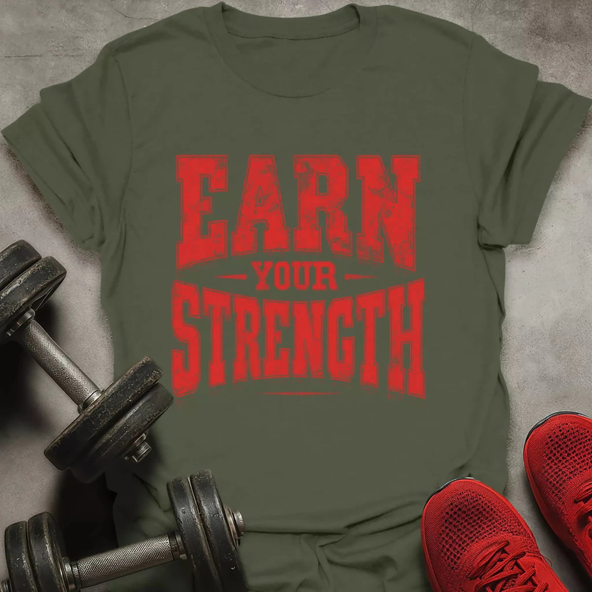 Earn Your Strength T-Shirt - AstraLifts