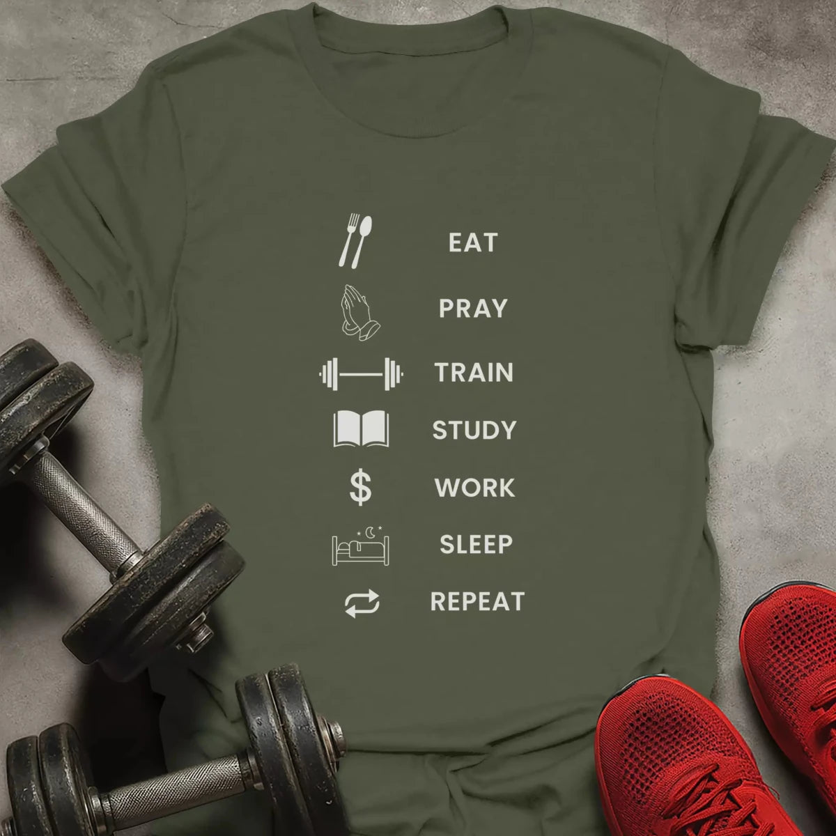 Eat Train Repeat T-Shirt - AstraLifts