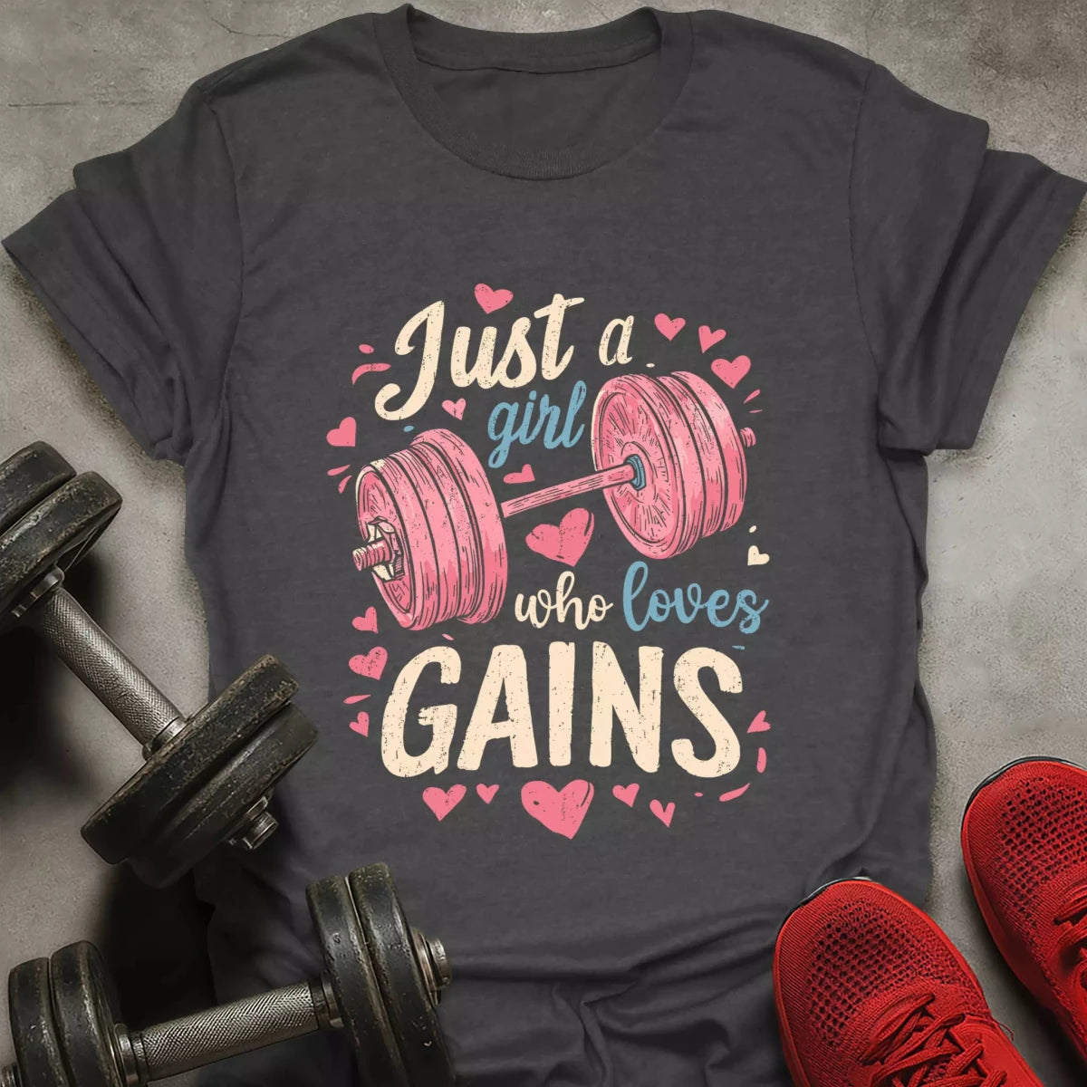 Girl Who Loves Gains T-Shirt - AstraLifts