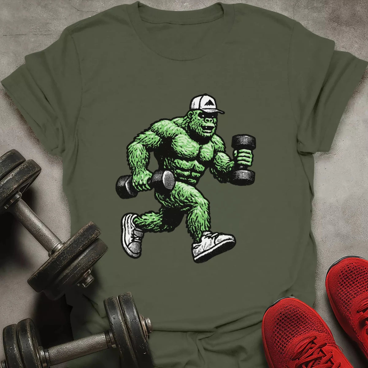 Green Big Foot T-Shirt - AstraLifts