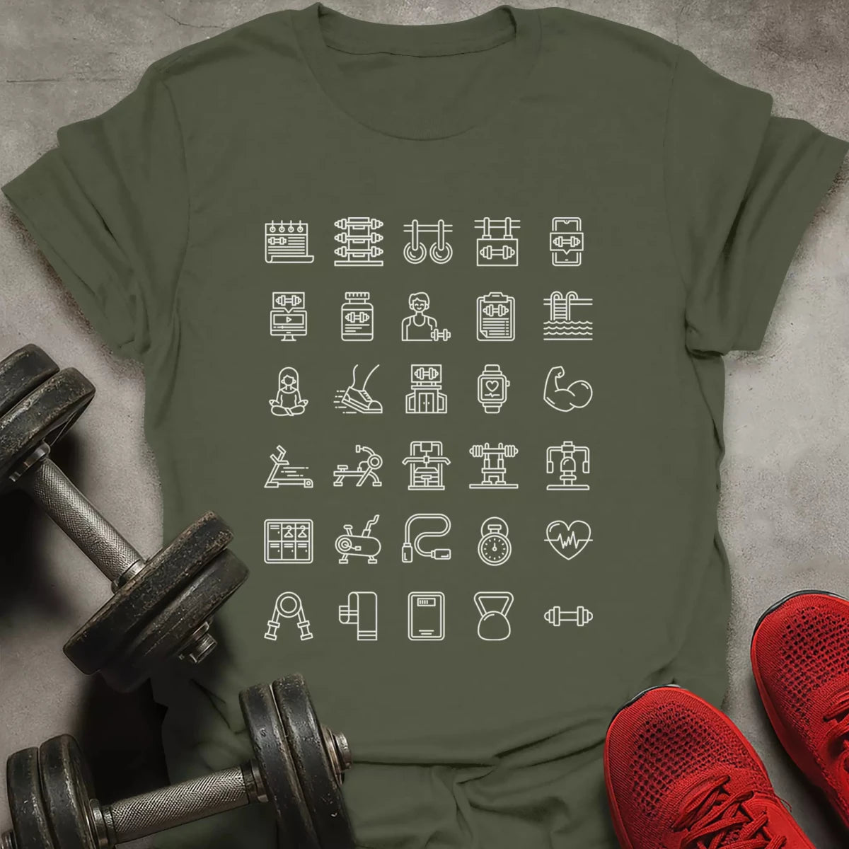Gym Icons T-Shirt - AstraLifts