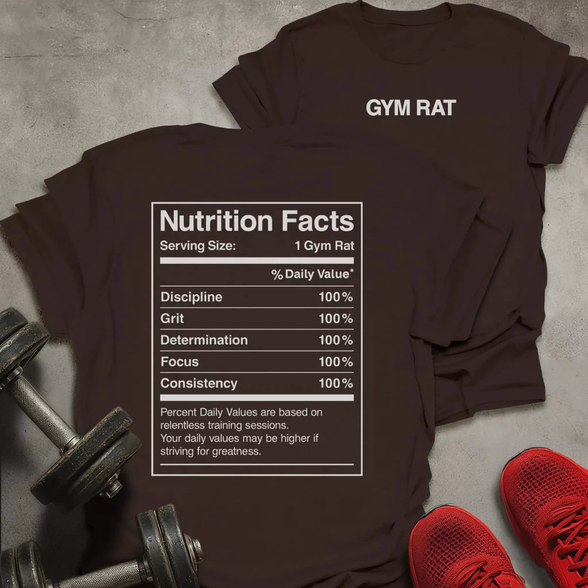 Gym Rat Nutrition T-Shirt - AstraLifts