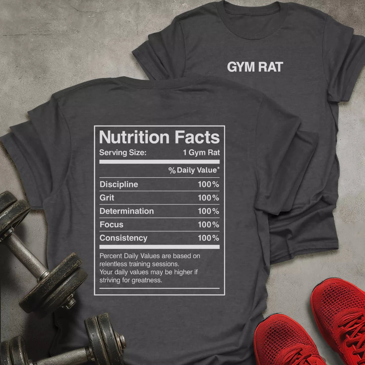 Gym Rat Nutrition T-Shirt - AstraLifts