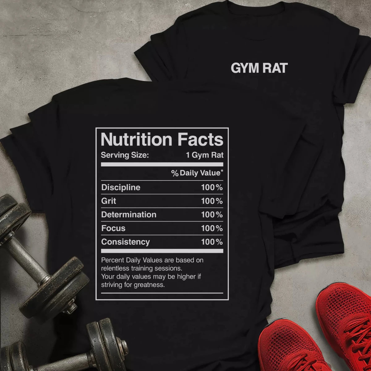 Gym Rat Nutrition T-Shirt - AstraLifts