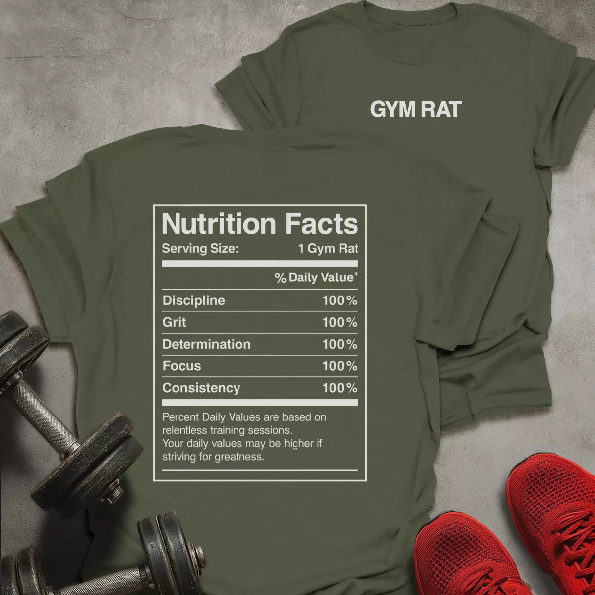 Gym Rat Nutrition T-Shirt - AstraLifts