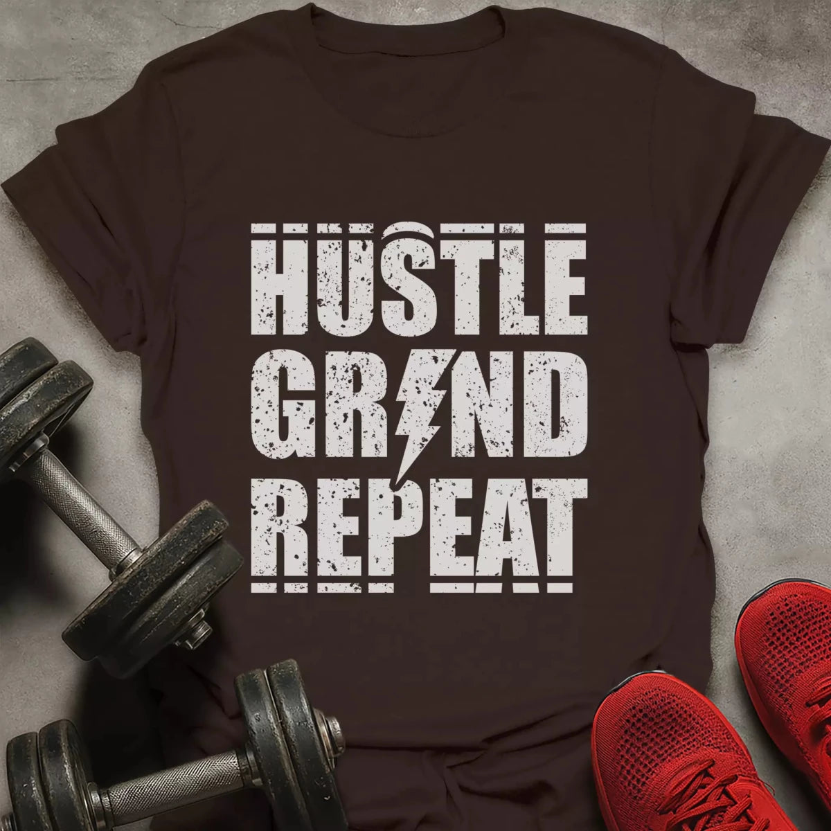 Hustle Grind Repeat T-Shirt - AstraLifts